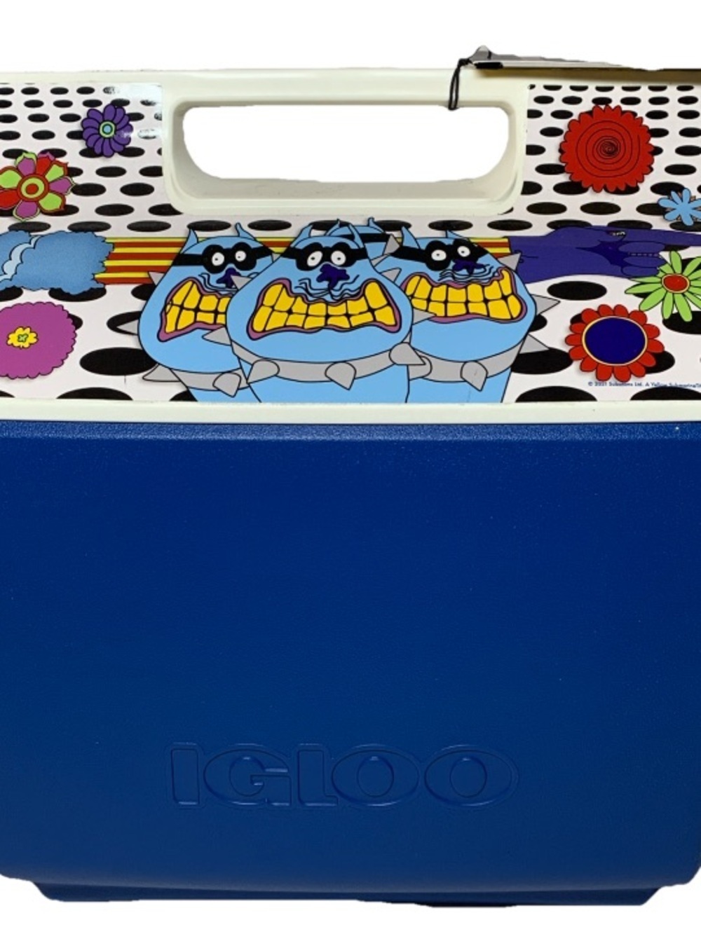 Igloo Playmate Cooler The Beatles Yellow Submarine Blue Meanies 9 Cans NWT